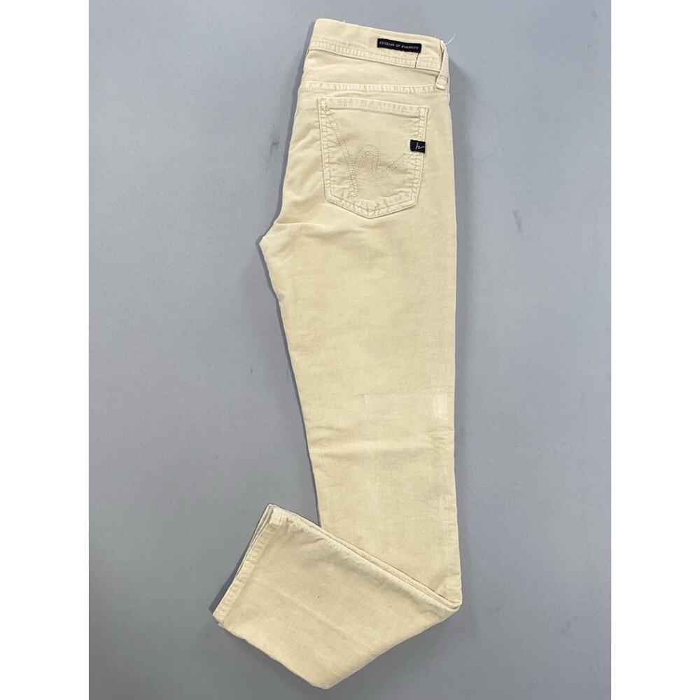 Citizens of Humanity CoH Ava Low Rise Straight Leg Terrycloth Jeans. Women's 27.